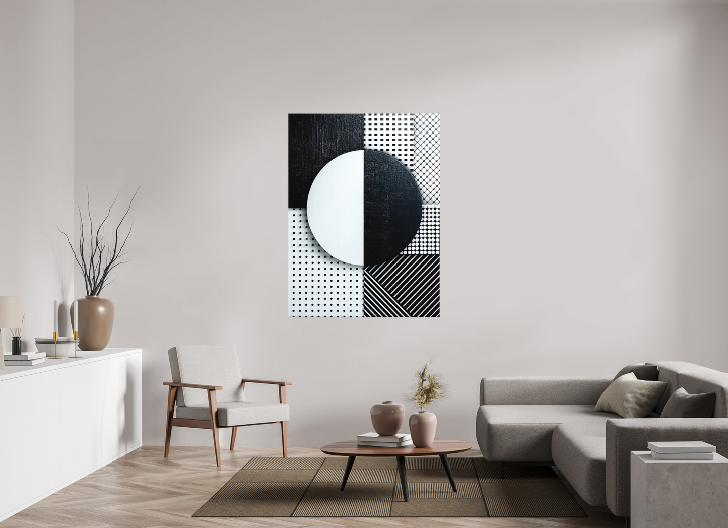 43 x 57.9″, Photo Print on Aluminum Backing Black & White 3