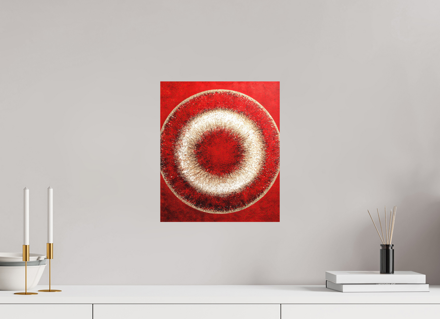 12 x 14.1″, Photo Print on Aluminum Backing Abstract Red Eye