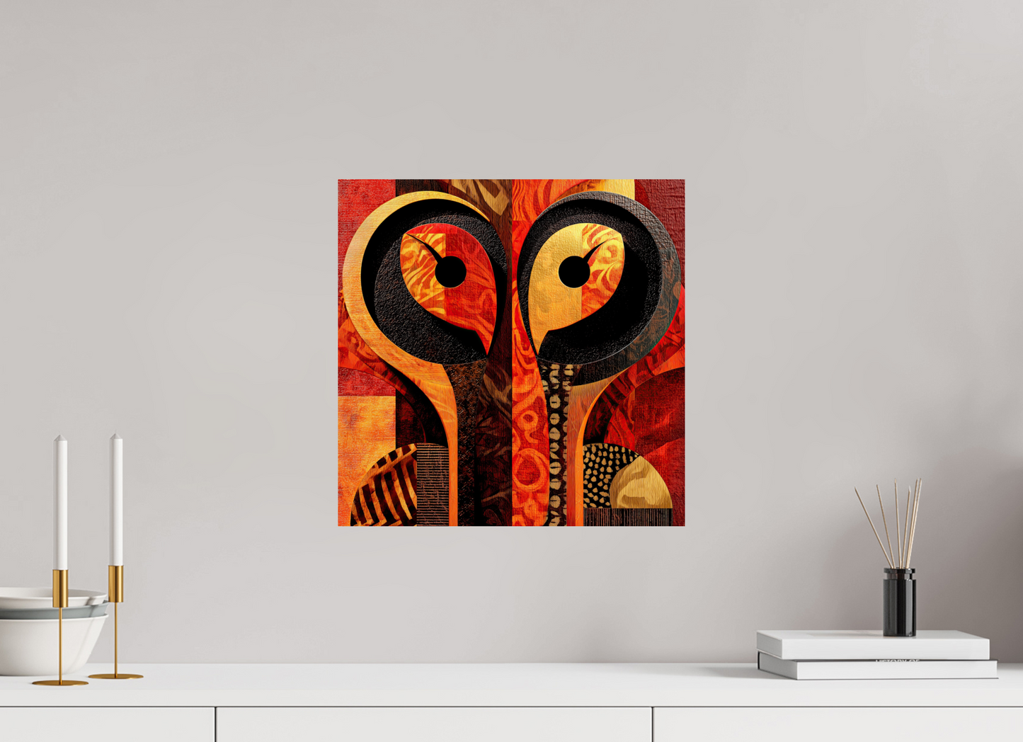 15 x 15″, Fine Art Print On Aluminum Dibond Abstract Cutout 3