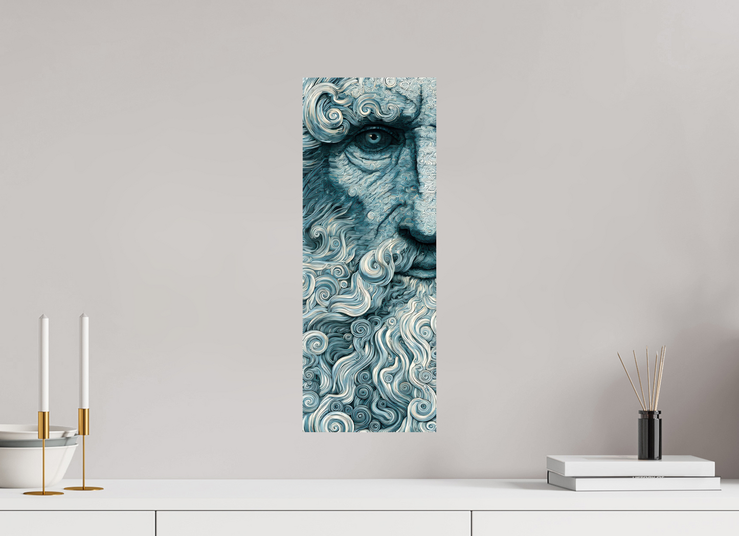 8 x 21.2″, Fine Art Print On Aluminum Dibond Philosopher
