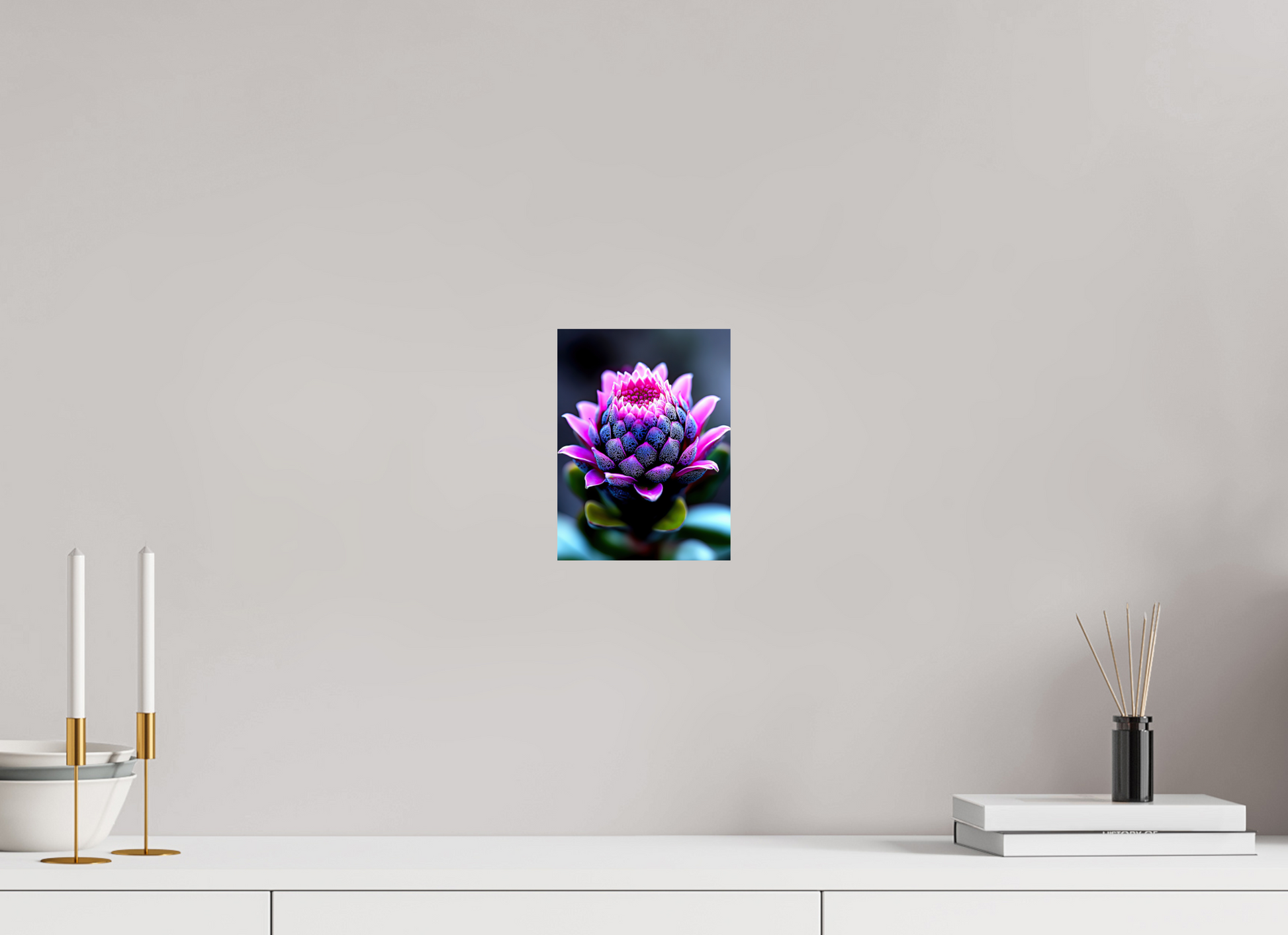 6 x 8″, Fine Art Print On Aluminum Dibond Pink Bud Flower