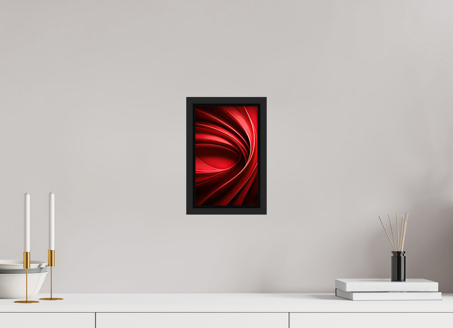 6 x 9.6″, Fine Art Print on Aluminum Dibond with Boarder Red Eye