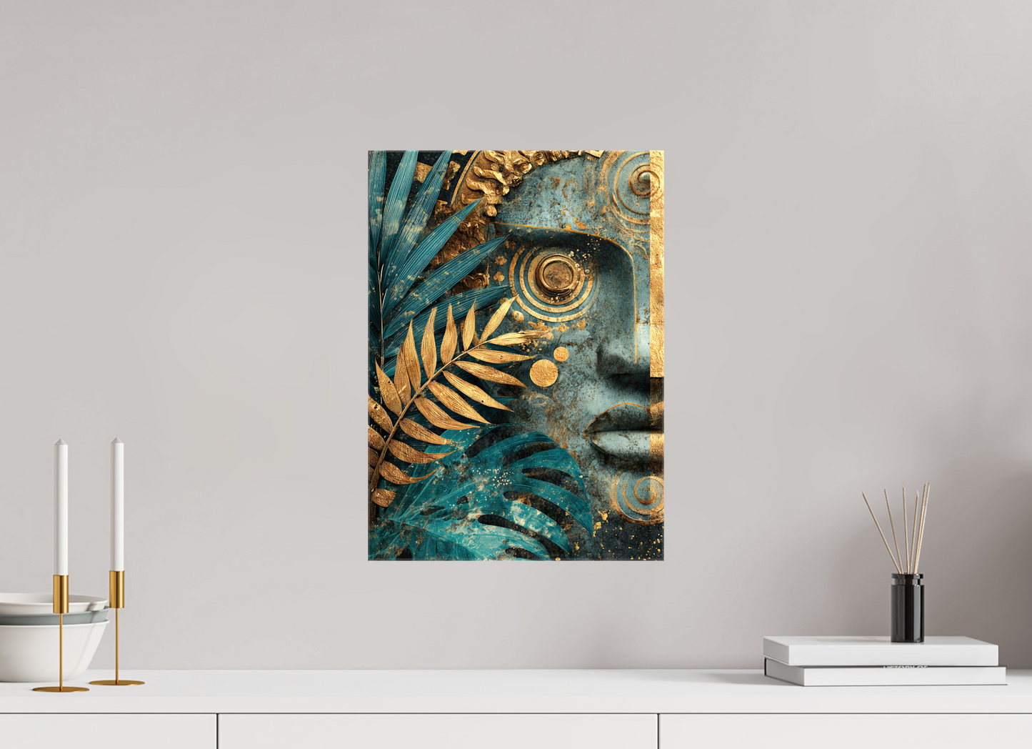 12 x 16.8″, Glossy Canvas Ancient Face 1