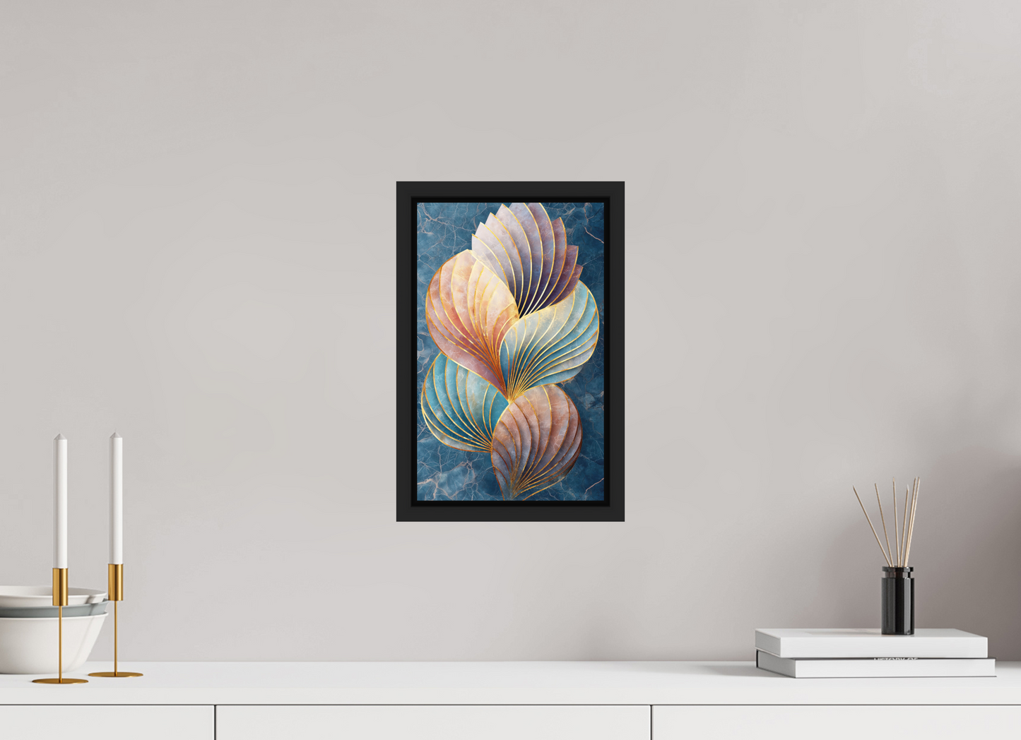 8 x 12.8″, Photo Print on Aluminum Backing with boarder Shells