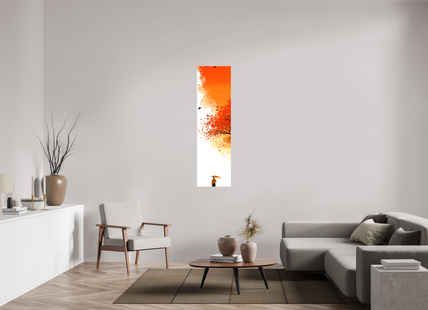 16 x 57.6″, Glossy Canvas Autumn Walk
