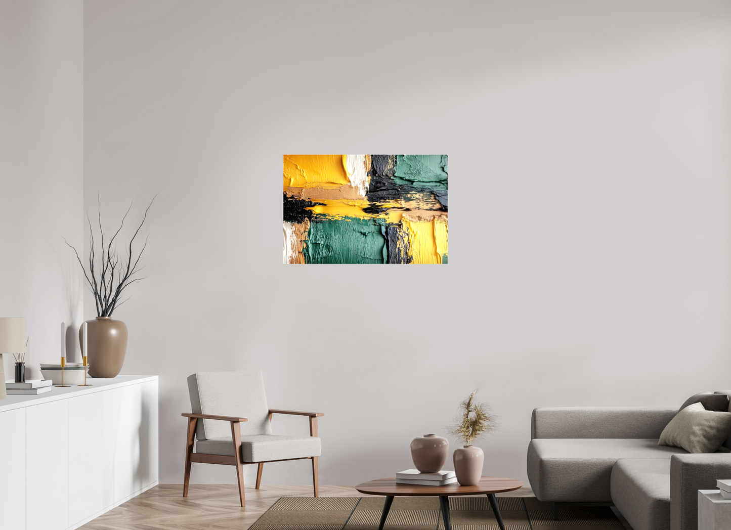 36.3 x 24″, Glossy Canvas Lux Camo