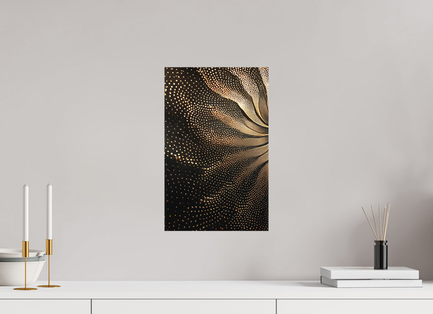 10 x 15.9″, Textile on Canvas Sunflower