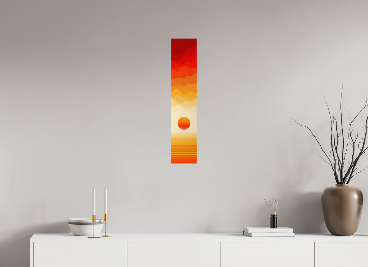 6 x 29.5″, Fine Art Print On Aluminum Dibond Desert Mirage