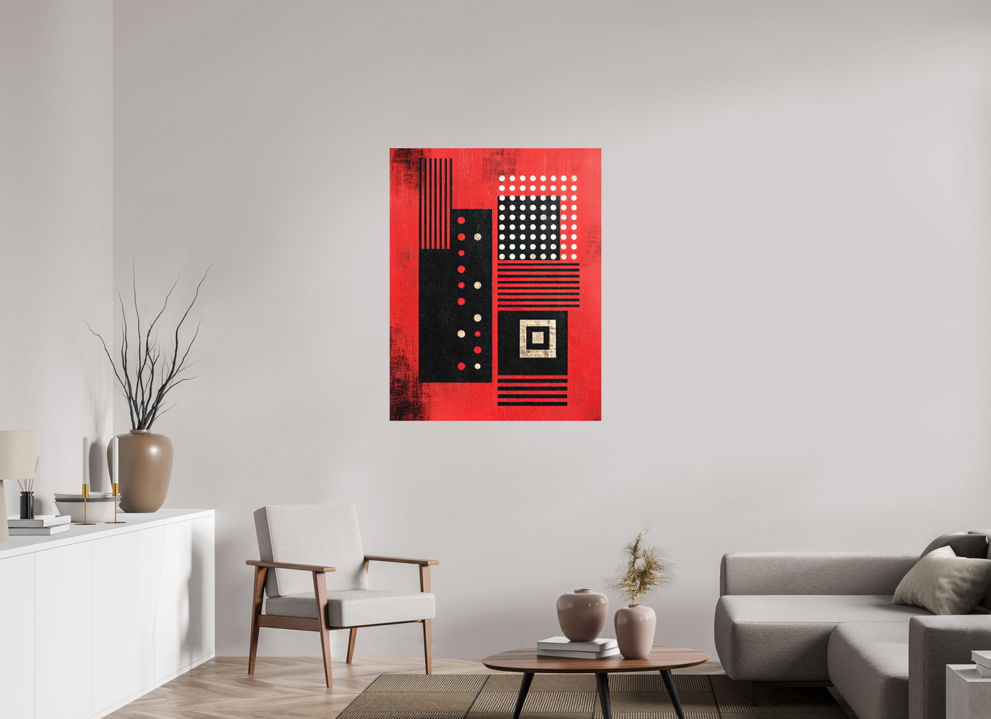 35 x 45.1″, Photo Print on Aluminum Backing Abstract Barcode 2