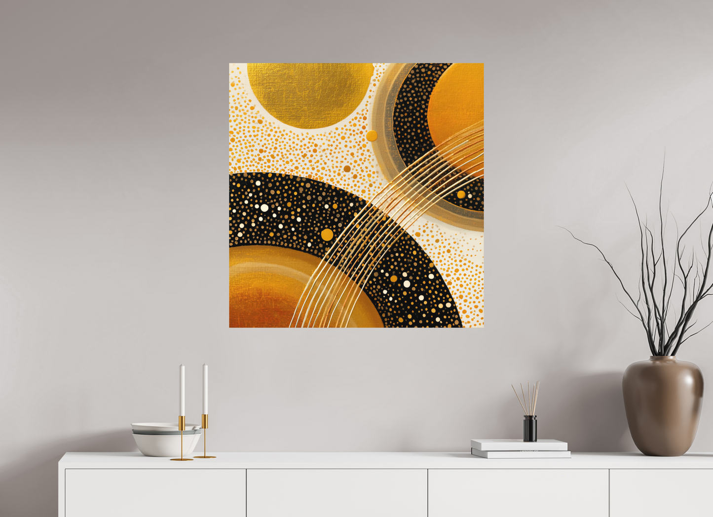 31 x 32.2″, Photo Print on Aluminum Backing Gold Embryo