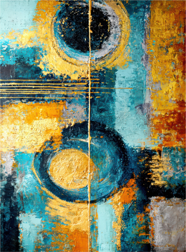 Main image Abstract Gold Paint