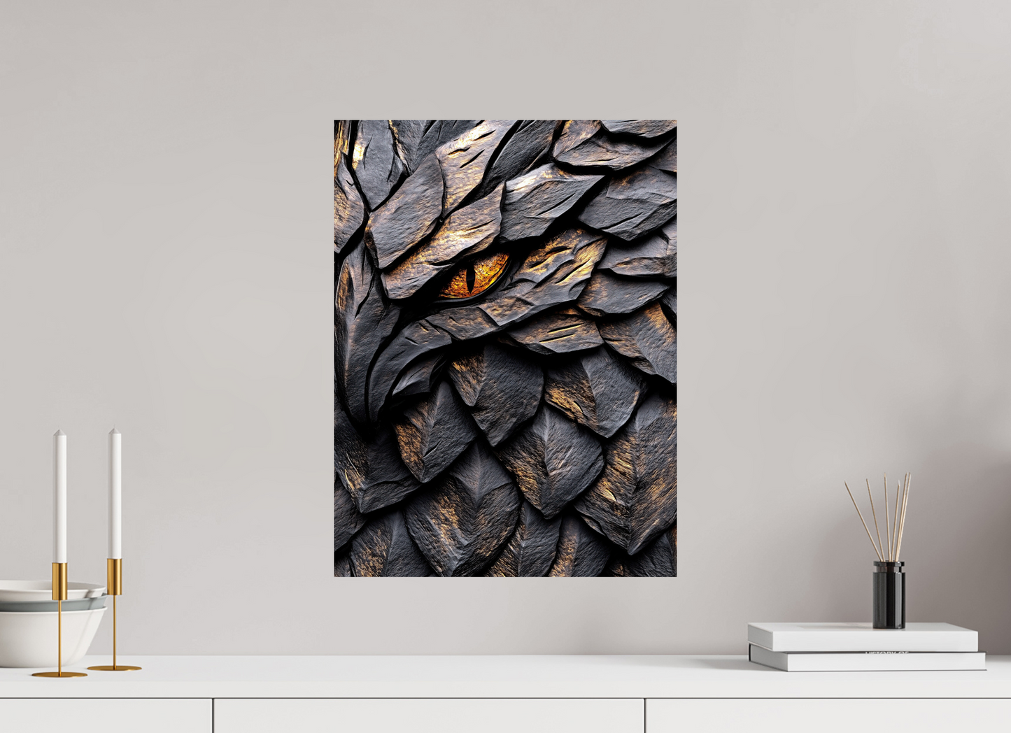 15 x 20″, Fine Art Print On Aluminum Dibond Wooden Eagle