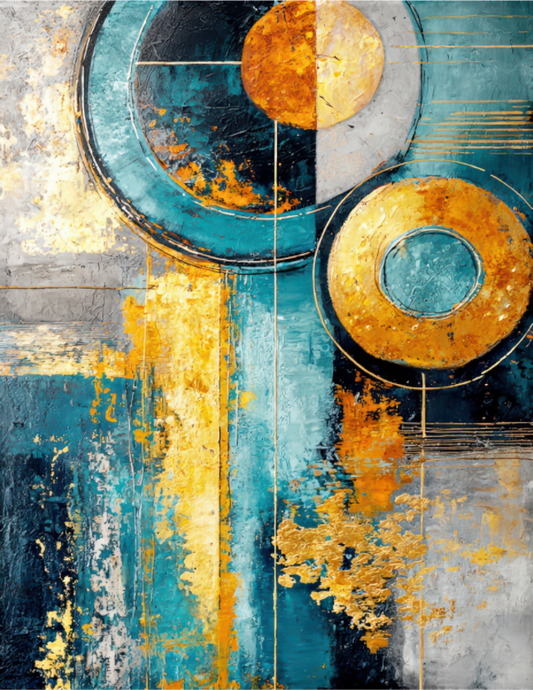 Main image Abstract Gold Paint 3