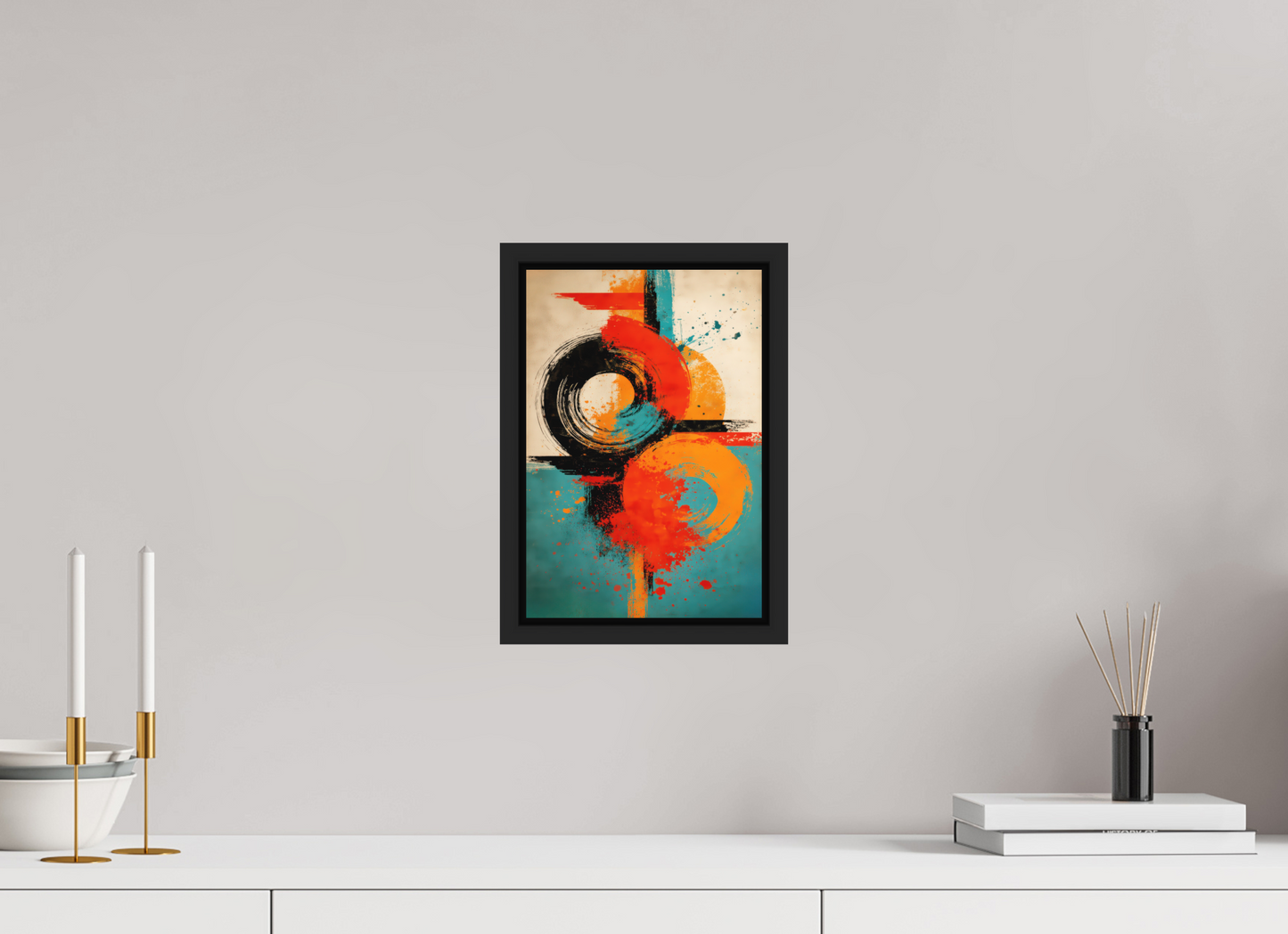 8 x 11.8″, Photo Print on Aluminum Backing with boarder Abstract Traffic Sign