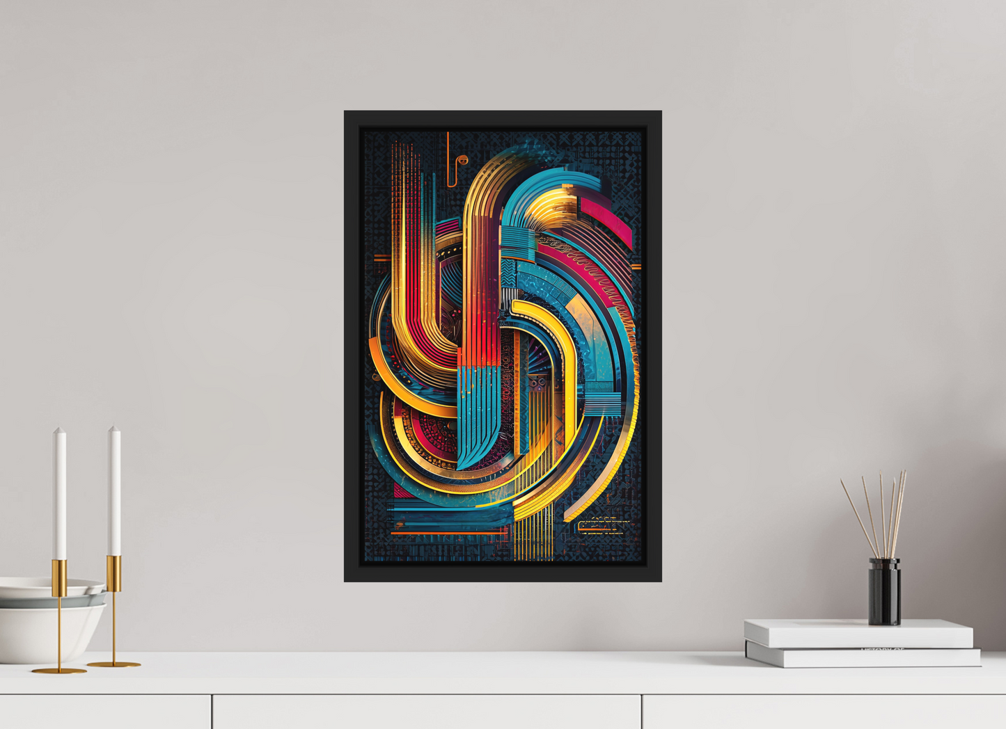 12 x 18.7″, Photo Print on Aluminum Backing with boarder Abstract Jazz 2