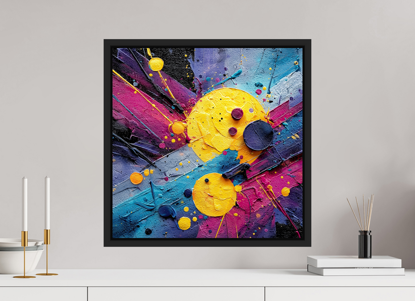 20 x 20″, Fine Art Print on Aluminum Dibond with Boarder Color Blast