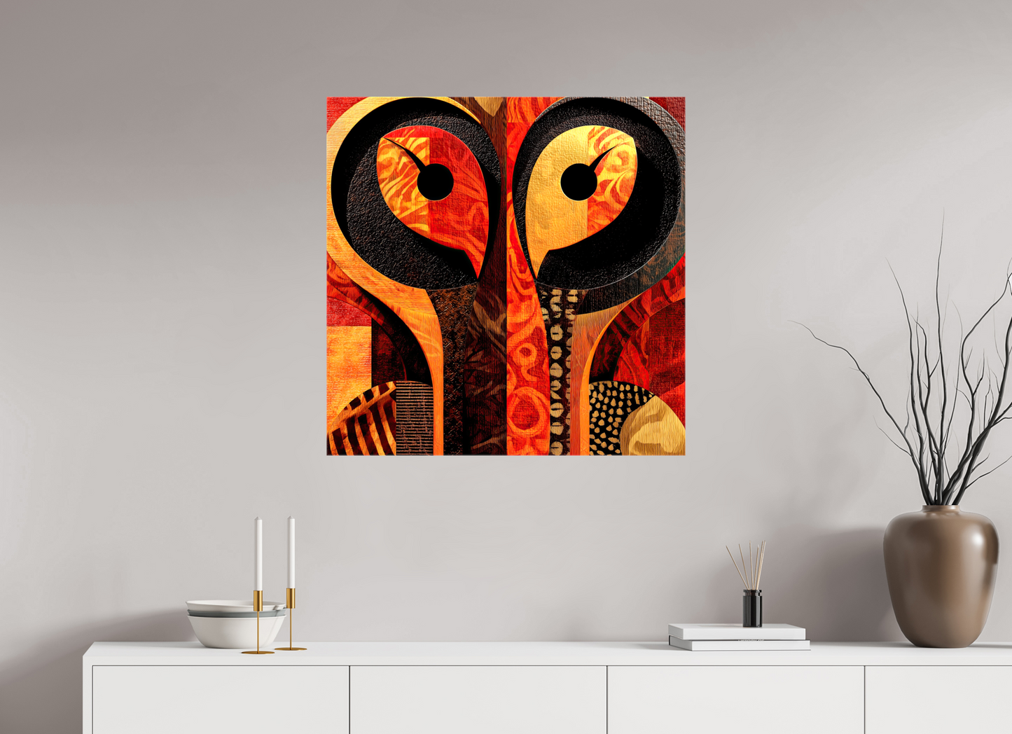 30 x 30″, Glossy Canvas Abstract Cutout 3