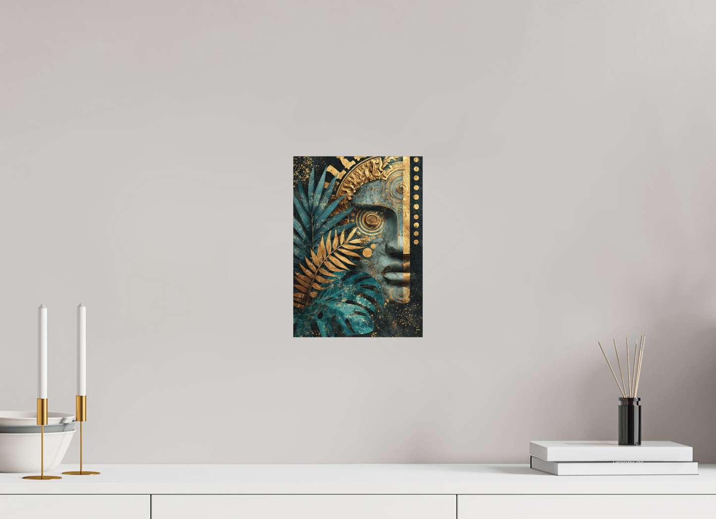 8 x 11.2″, Photo Print on Aluminum Backing Ancient Face 1