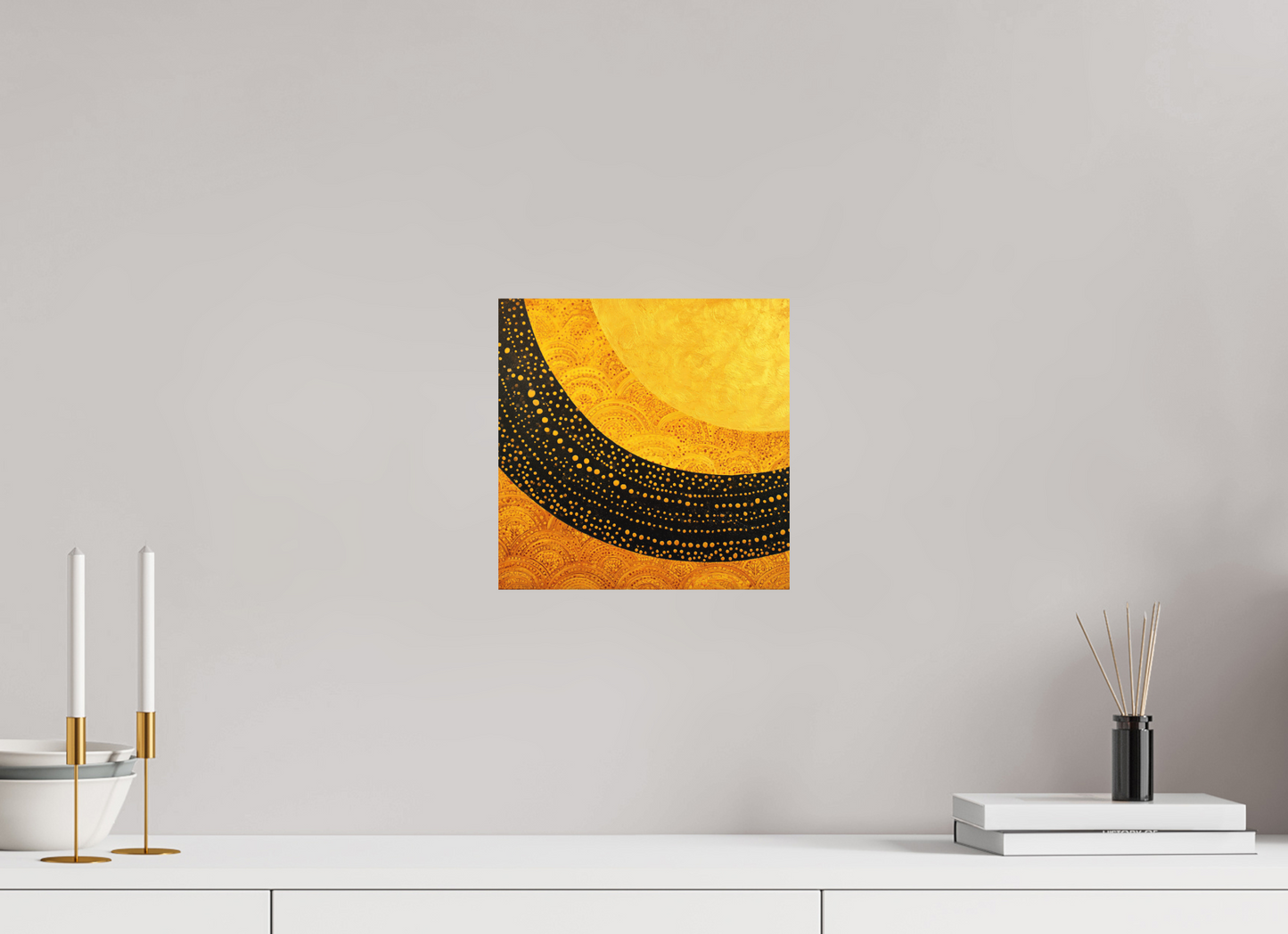10 x 10″, Photo Print on Aluminum Backing Art Deco Sun