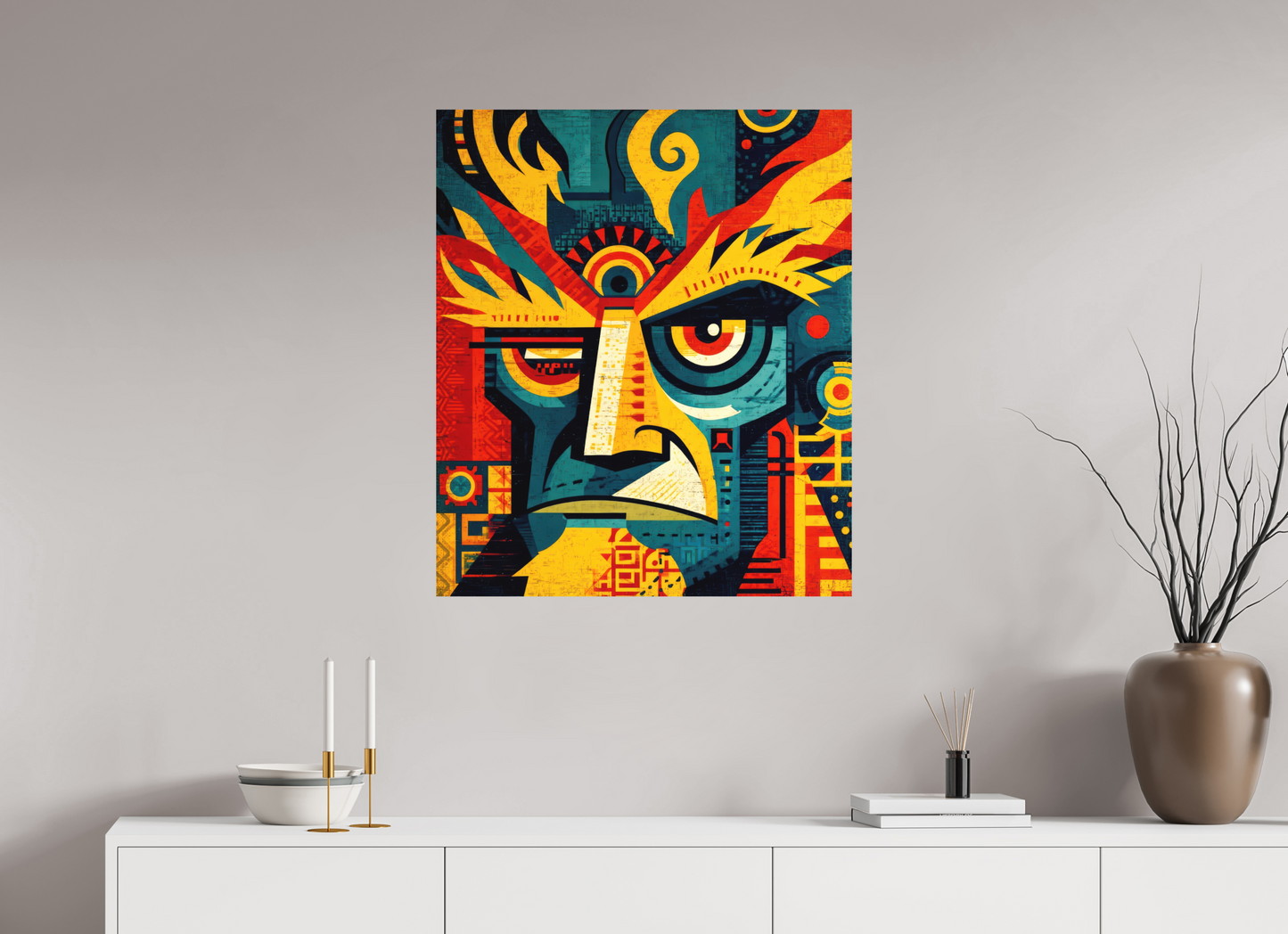 28 x 32.8″, Photo Print on Aluminum Backing Urban Tribal