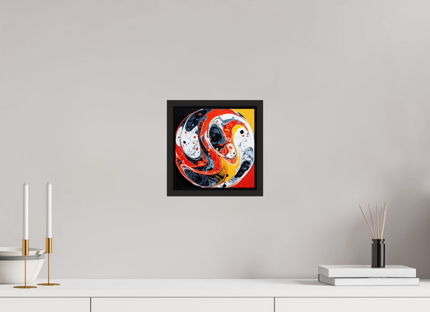 8 x 8″, Fine Art Print on Aluminum Dibond with Boarder Marble