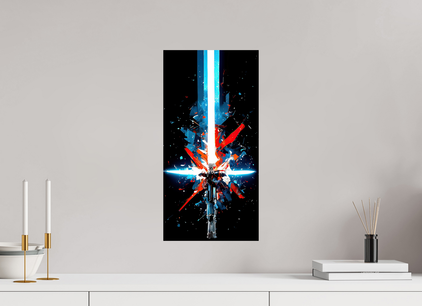 10 x 20″, Fine Art Print On Aluminum Dibond Freedom Lightsaber
