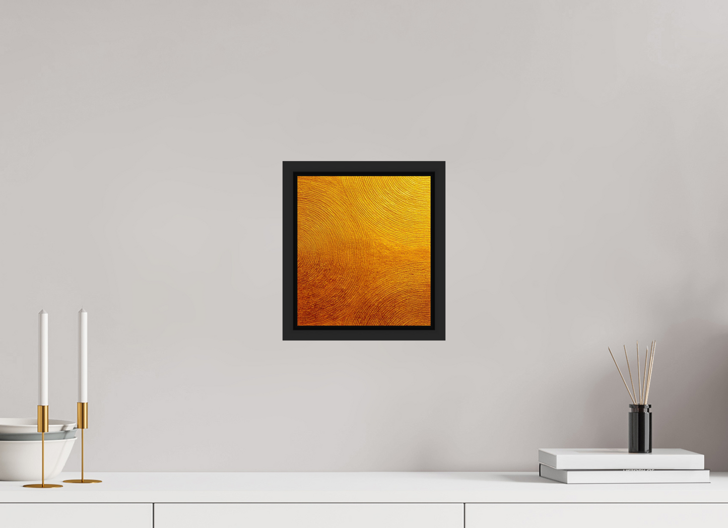 8 x 9″, Fine Art Print on Aluminum Dibond with Boarder Desert Circles