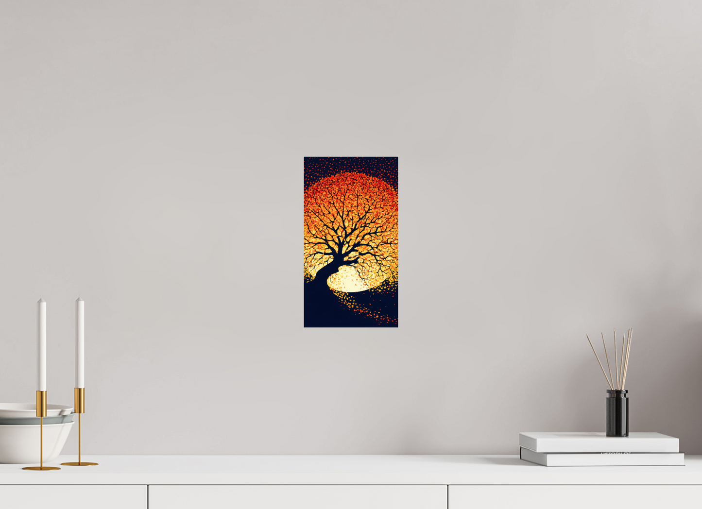 6 x 10.8″, Fine Art Print On Aluminum Dibond Autumn Moon