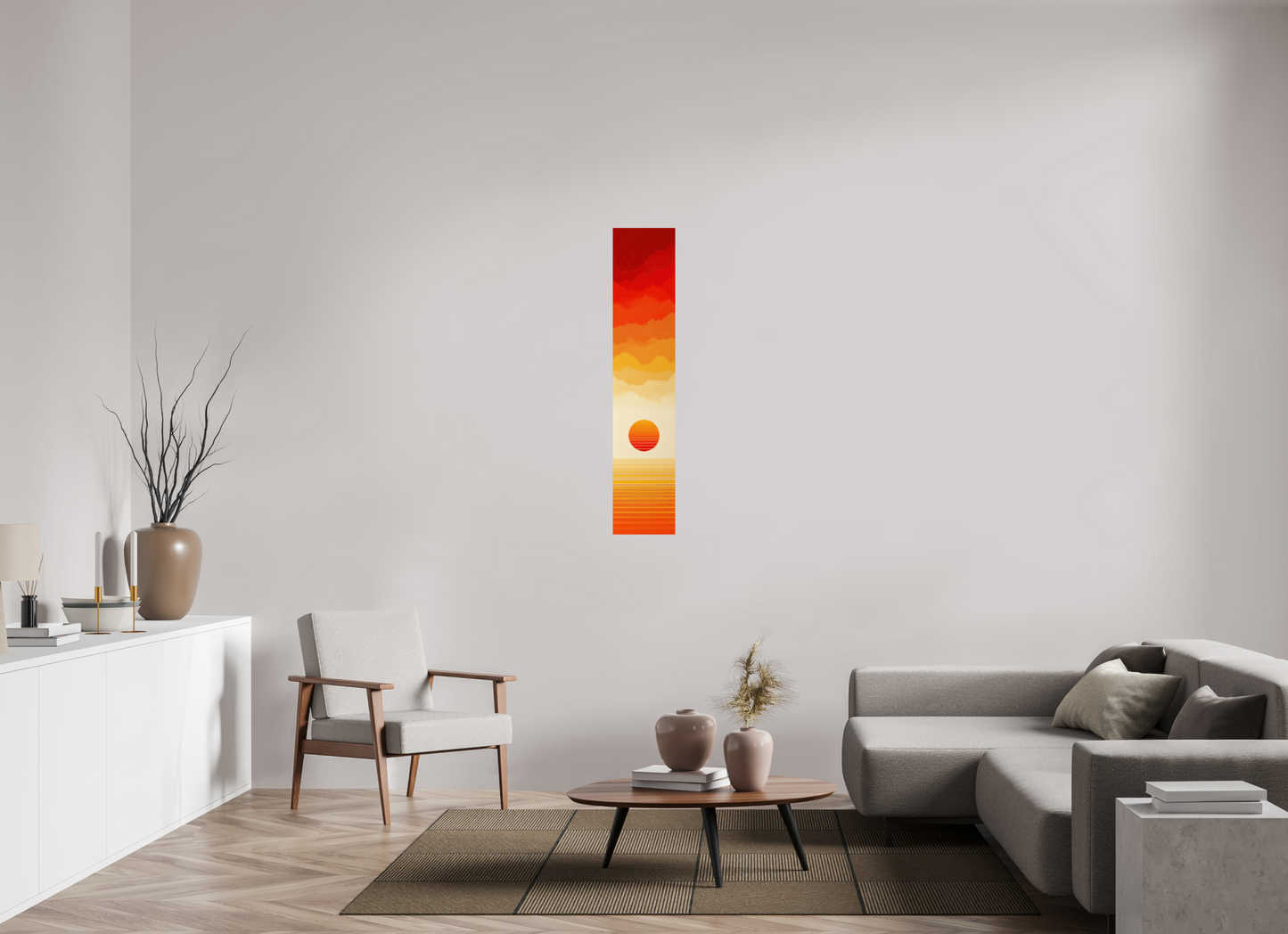 10 x 49.2″, Fine Art Print On Aluminum Dibond Desert Mirage
