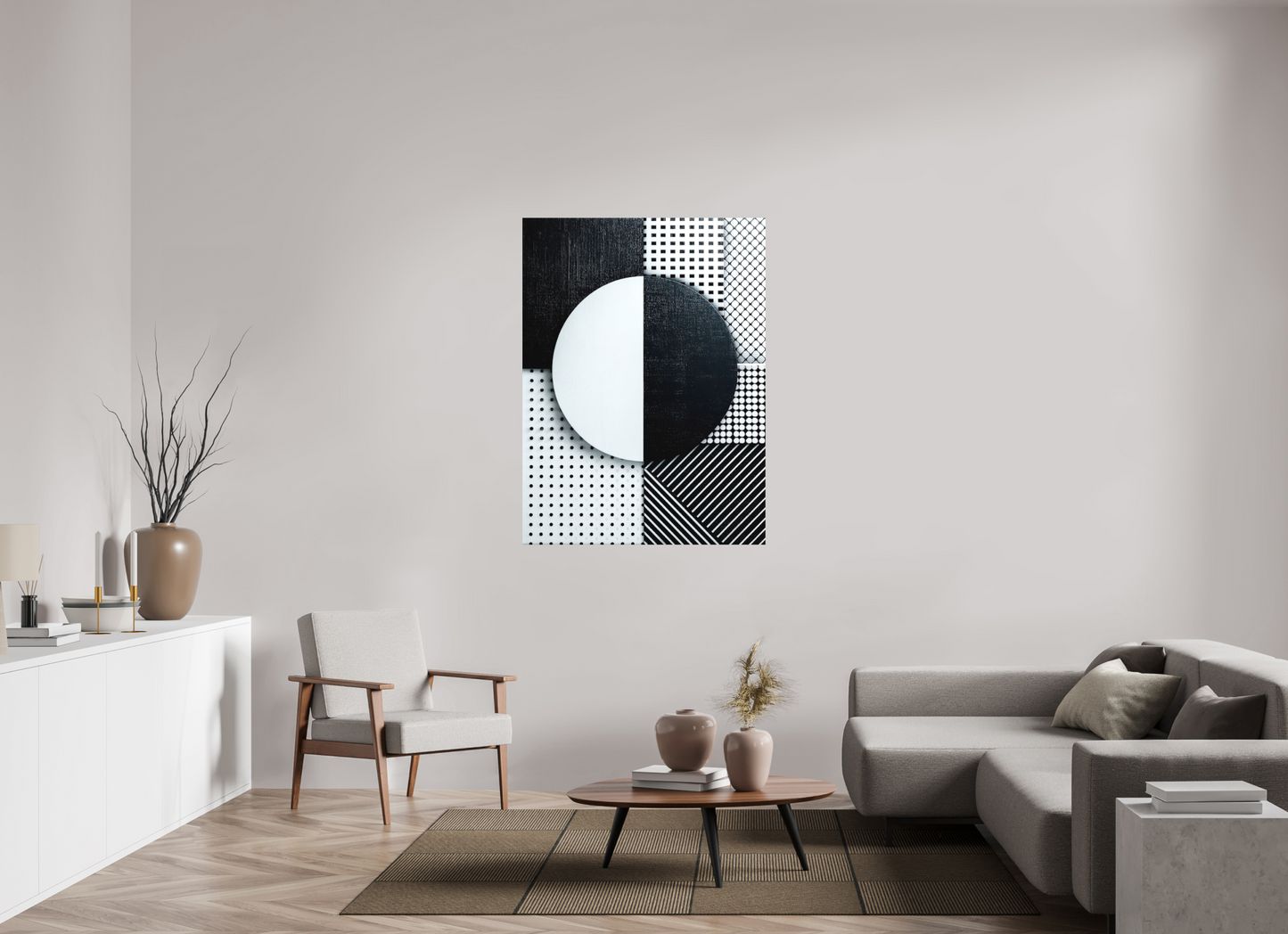 39 x 52.5″, Photo Print on Aluminum Backing Black & White 3