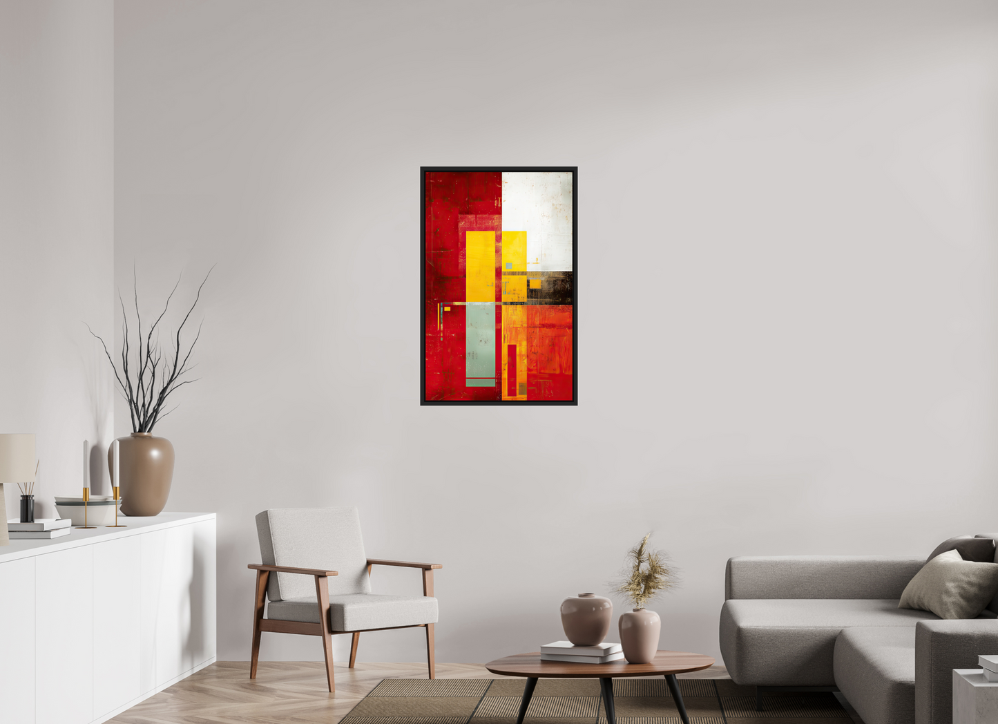 24 x 37.4″, Fine Art Print on Aluminum Dibond with Boarder Modern Rectangle
