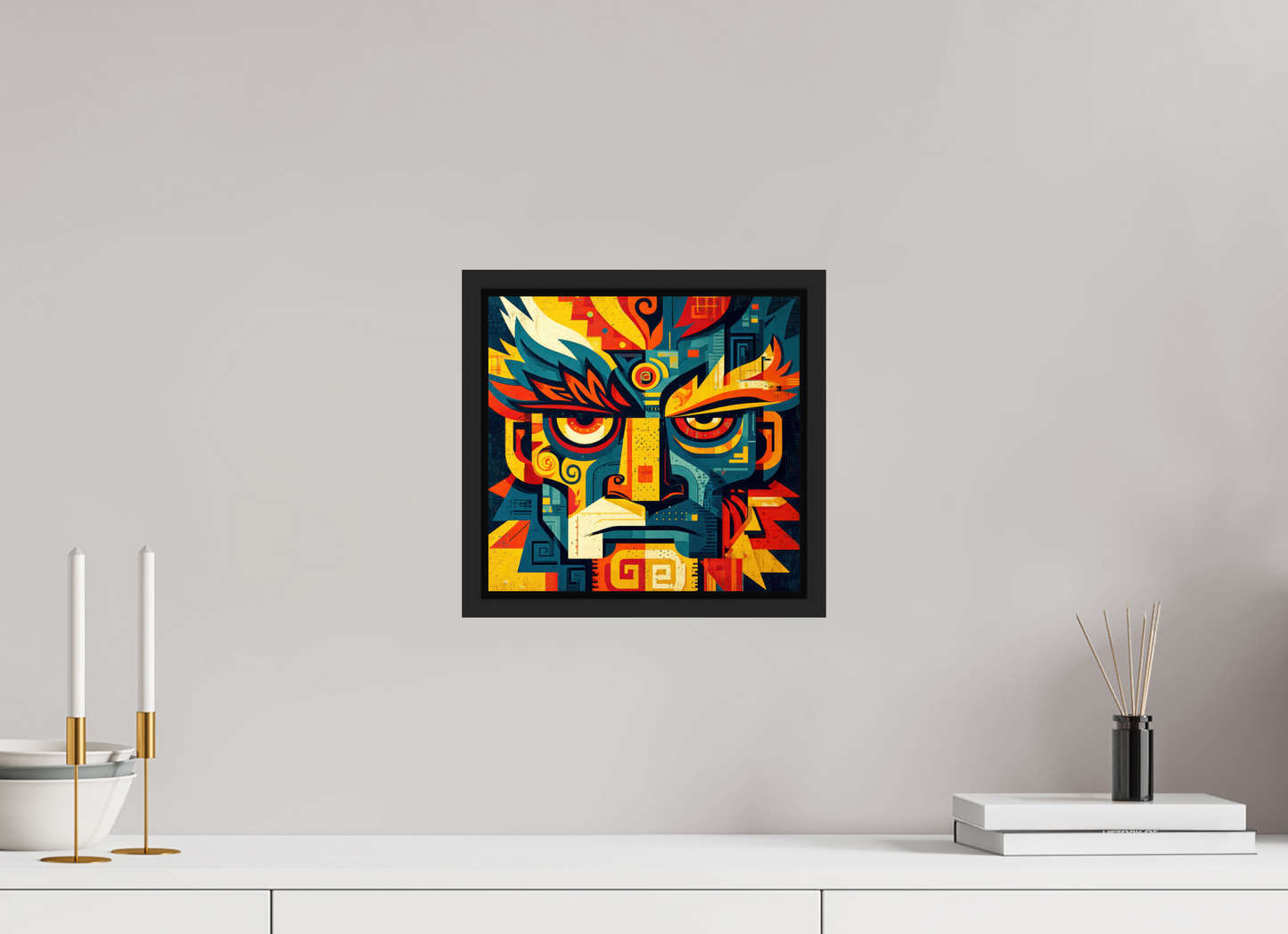 10.6 x 10″, Fine Art Print on Aluminum Dibond with Boarder Urban Tribal 3
