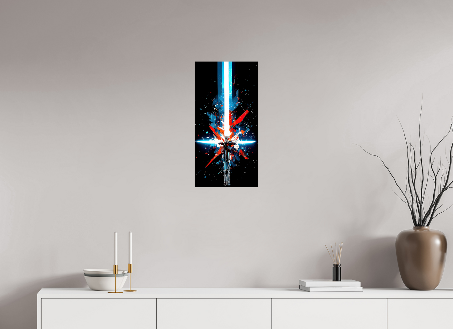 12 x 24″, Fine Art Print On Aluminum Dibond Freedom Lightsaber