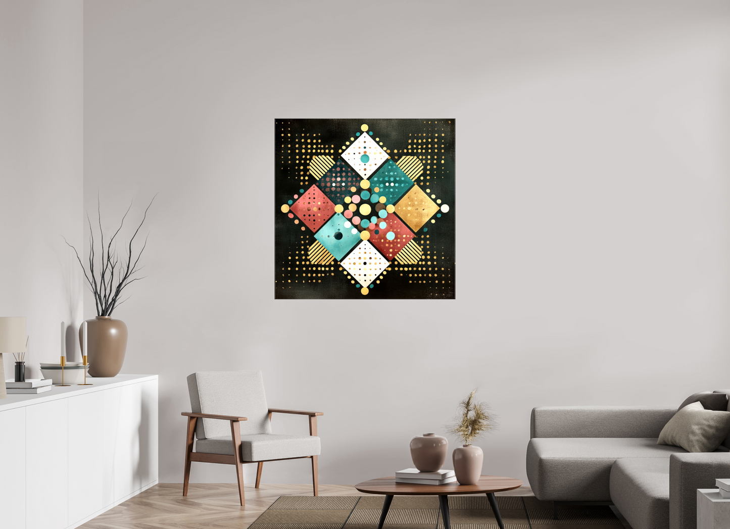 40 x 40″, Glossy Canvas Squares