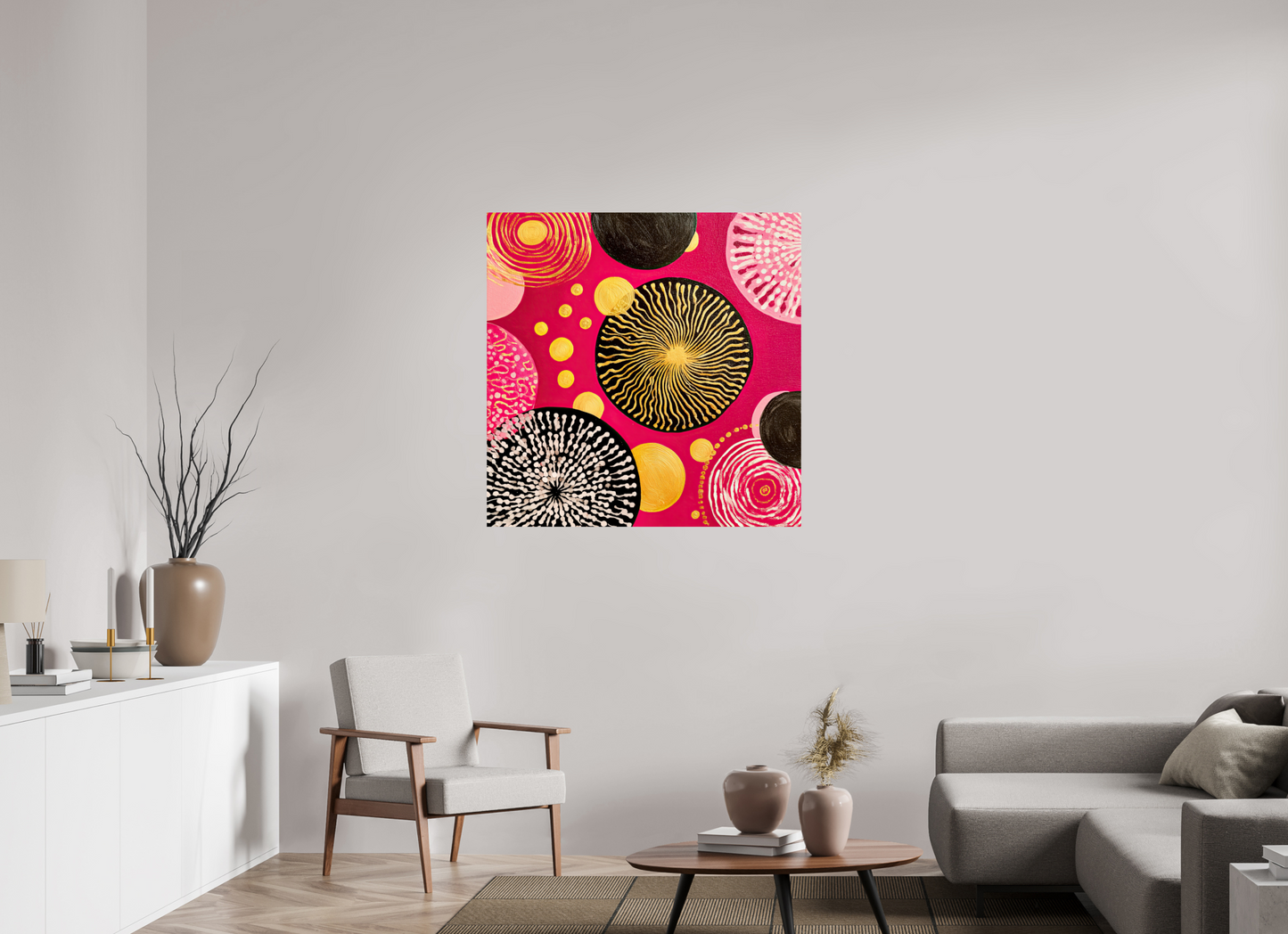 40 x 40″, Fine Art Print On Aluminum Dibond Spores