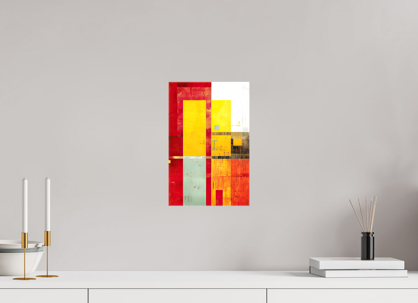 8 x 12.4″, Glossy Canvas Modern Rectangle