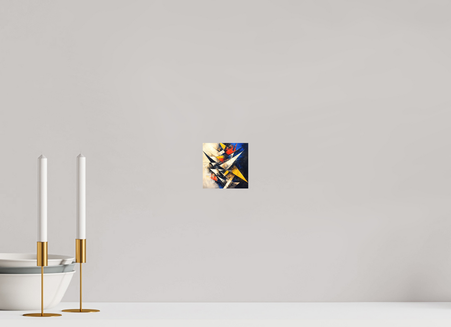 4 x 4″, Photo Print on Aluminum Backing Abstract Triangles