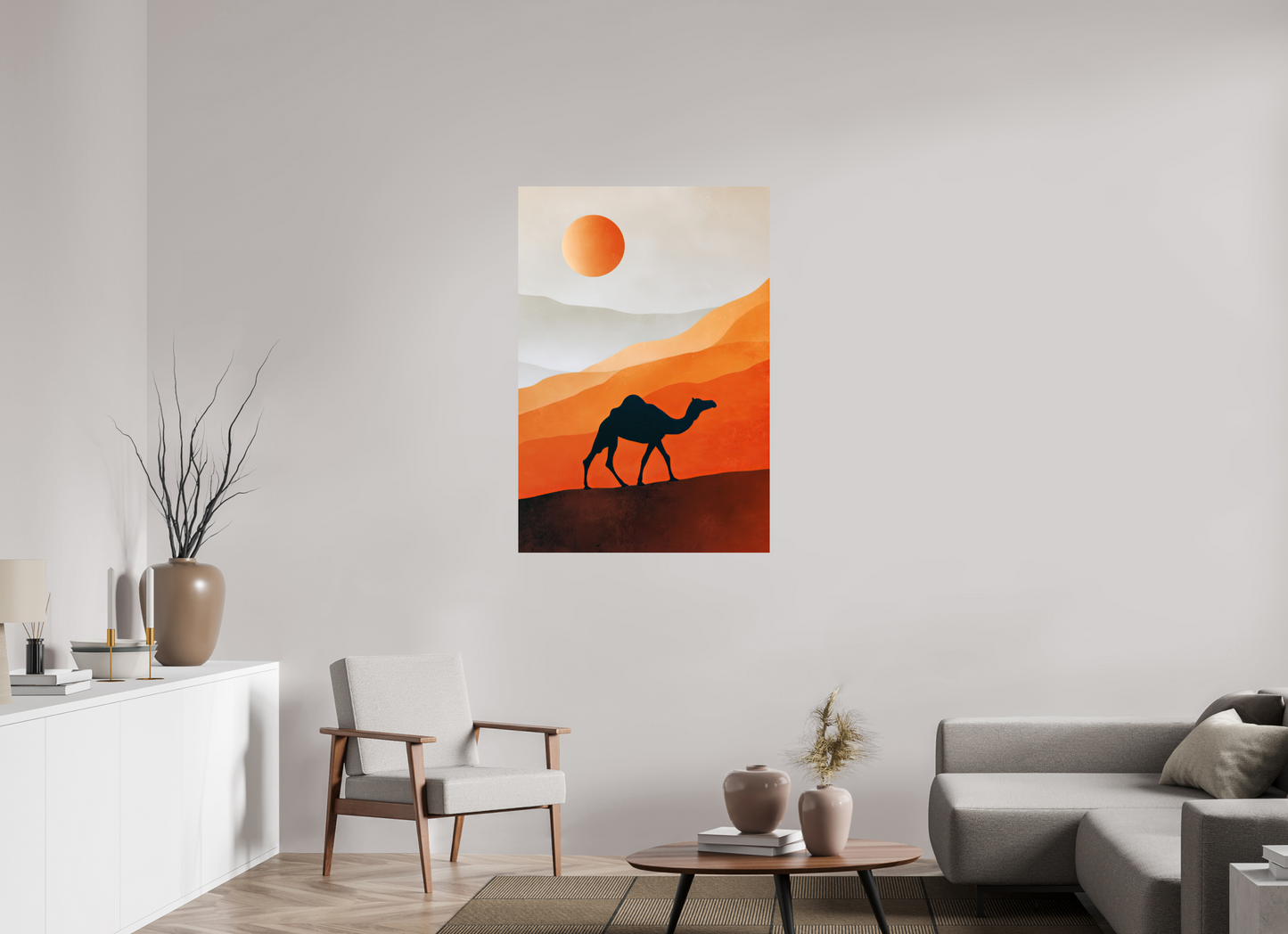 32 x 46.6″, Fine Art Print On Aluminum Dibond Camel
