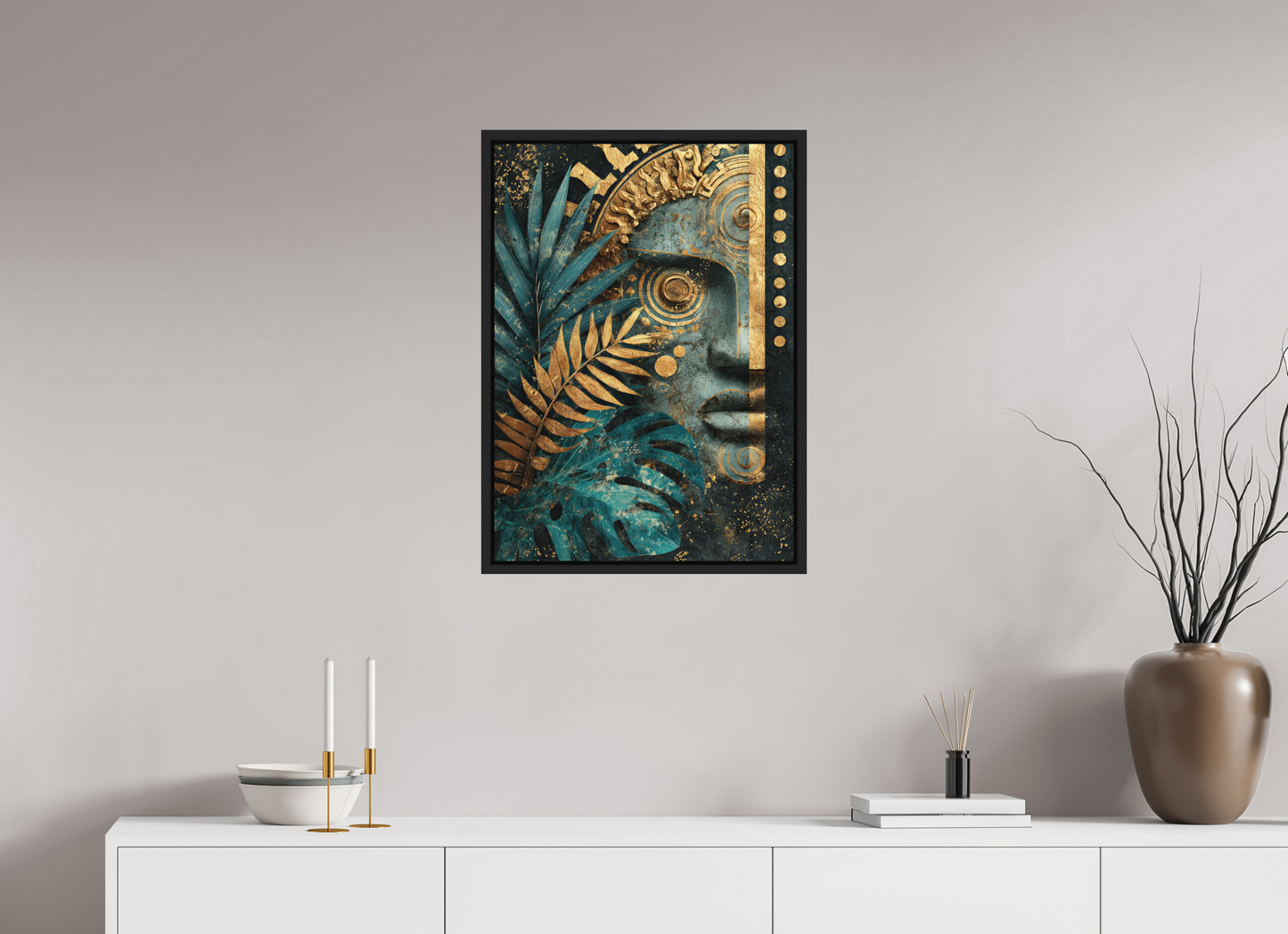20 x 27.9″, Photo Print on Aluminum Backing with boarder Ancient Face 1