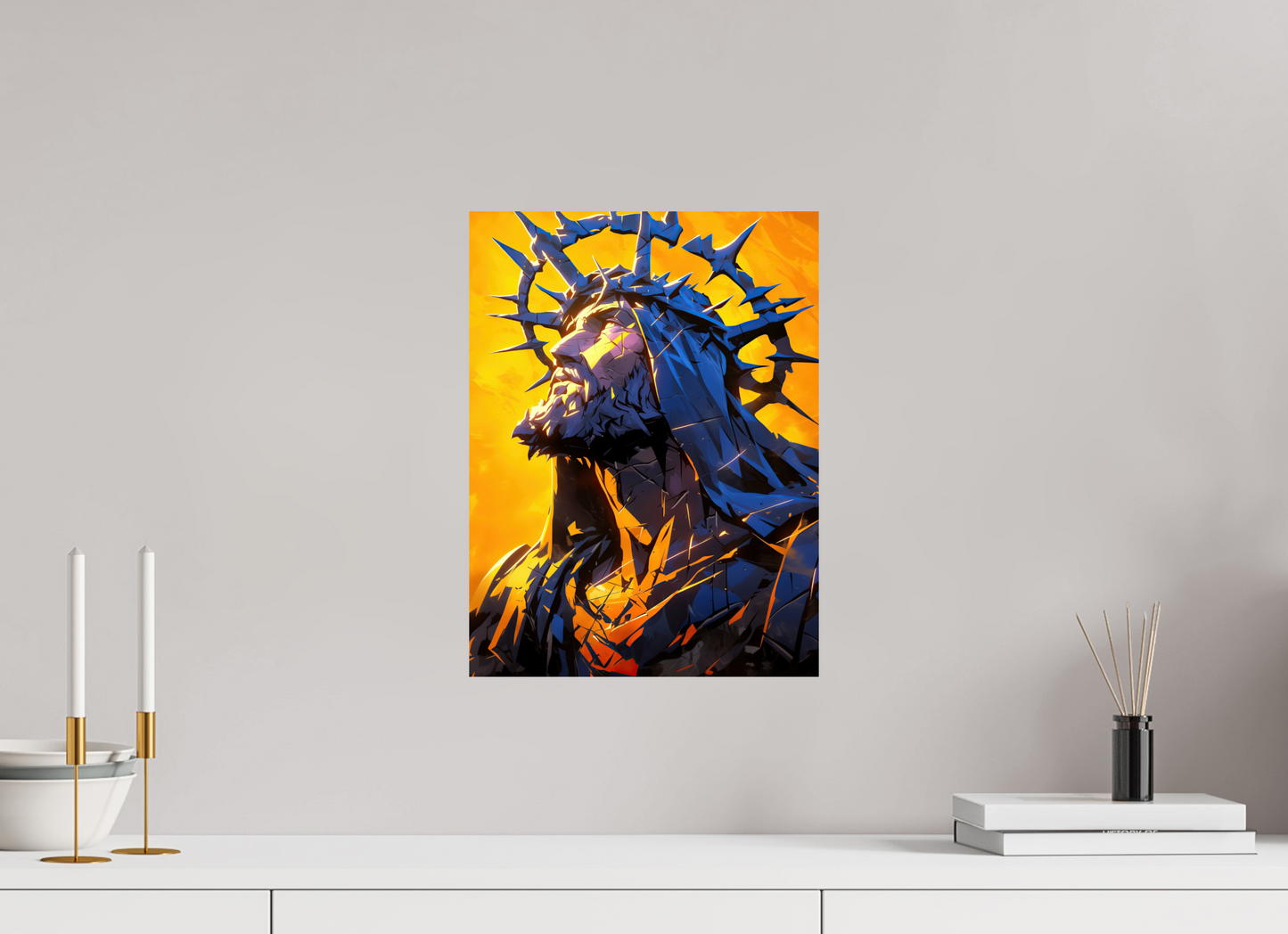 12 x 16″, Fine Art Print On Aluminum Dibond Jesus