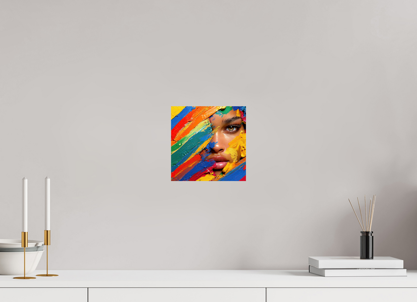 8 x 8″, Fine Art Print On Aluminum Dibond Paintress