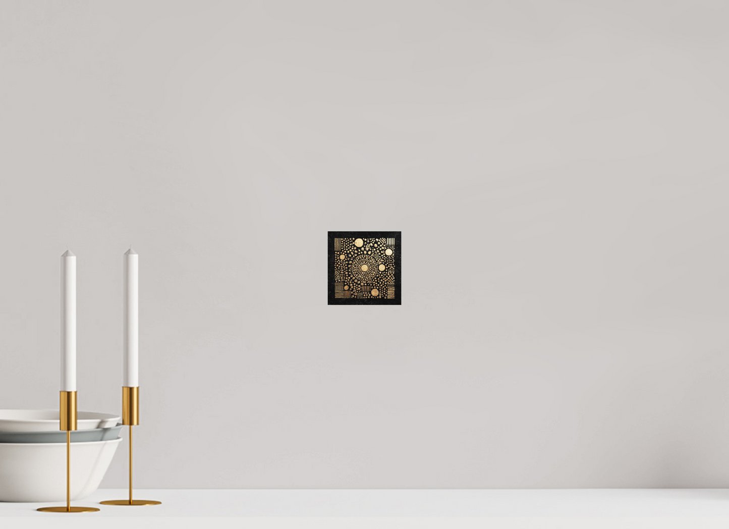 4 x 4″, Photo Print on Aluminum Backing Gold QR