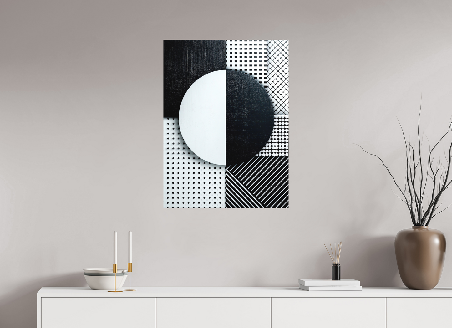 24 x 32.3″, Photo Print on Aluminum Backing Black & White 3
