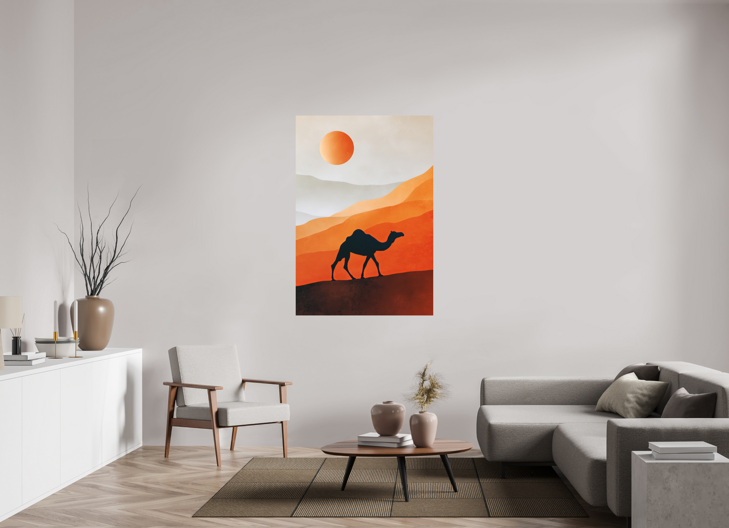 39 x 56.8″, Photo Print on Aluminum Backing Camel