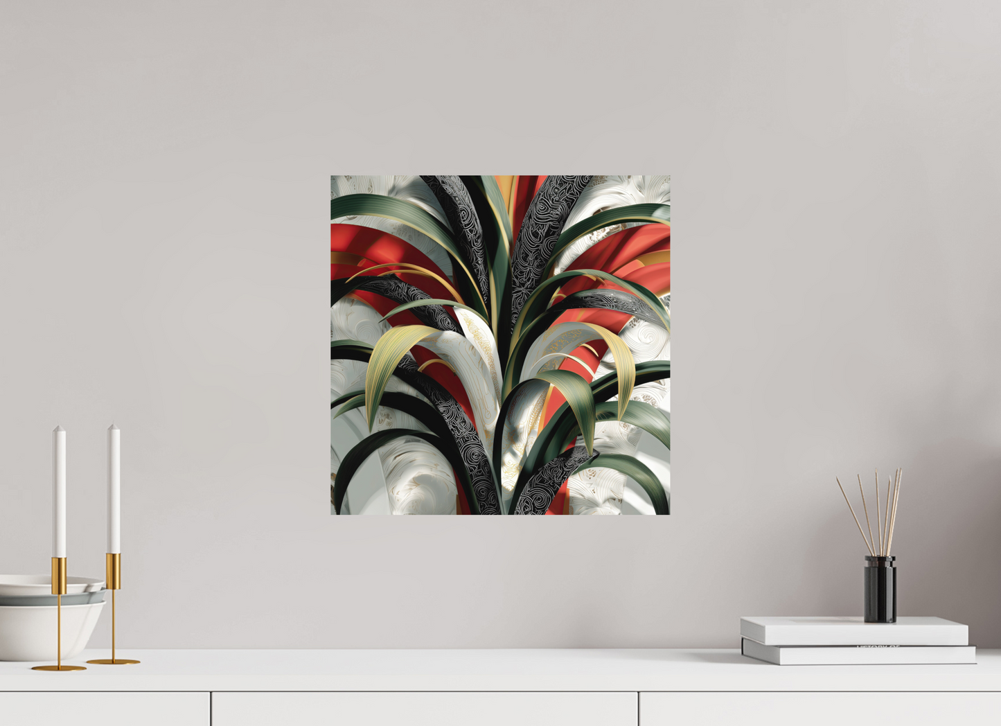 15 x 15″, Photo Print on Aluminum Backing House Plant