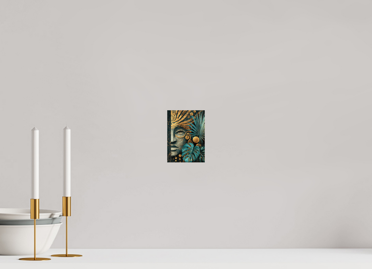 4 x 5.6″, Fine Art Print On Aluminum Dibond Ancient Face 2