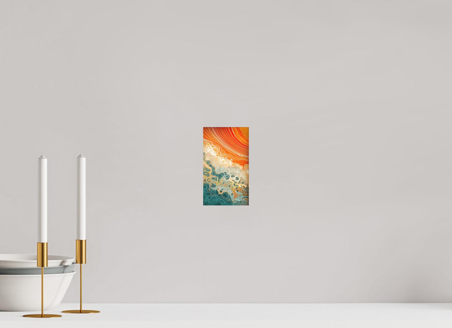 4 x 6.9″, Photo Print on Aluminum Backing Abstract Desert Beach