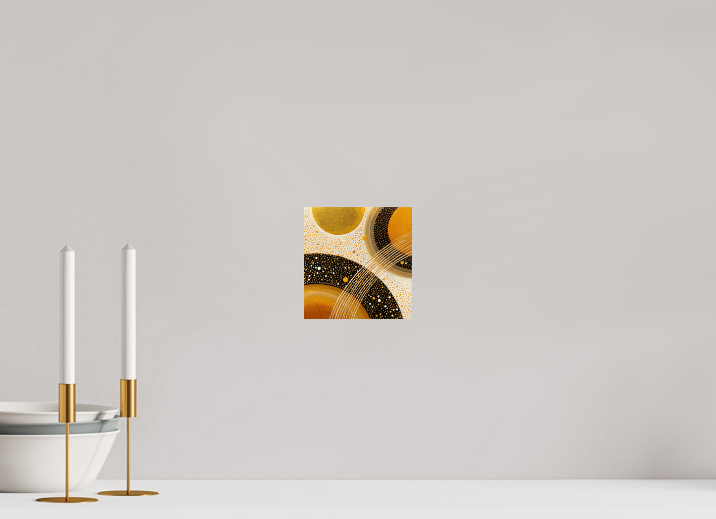 6 x 6.2″, Fine Art Print On Aluminum Dibond Gold Embryo