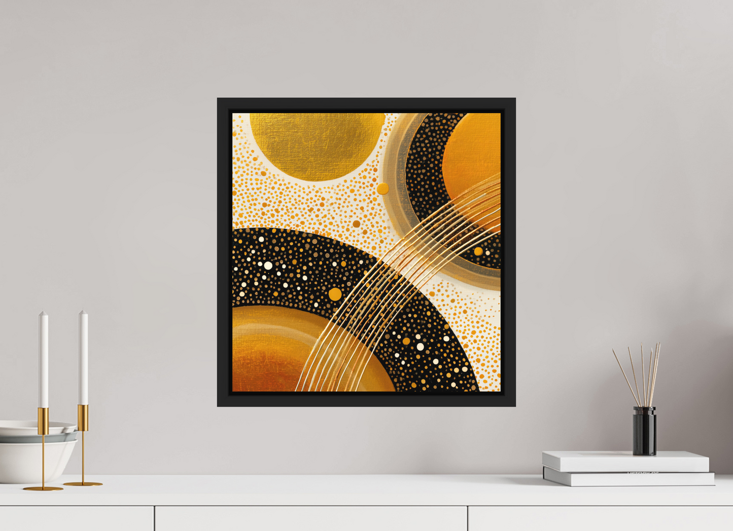 16 x 16.6″, Photo Print on Aluminum Backing with boarder Gold Embryo