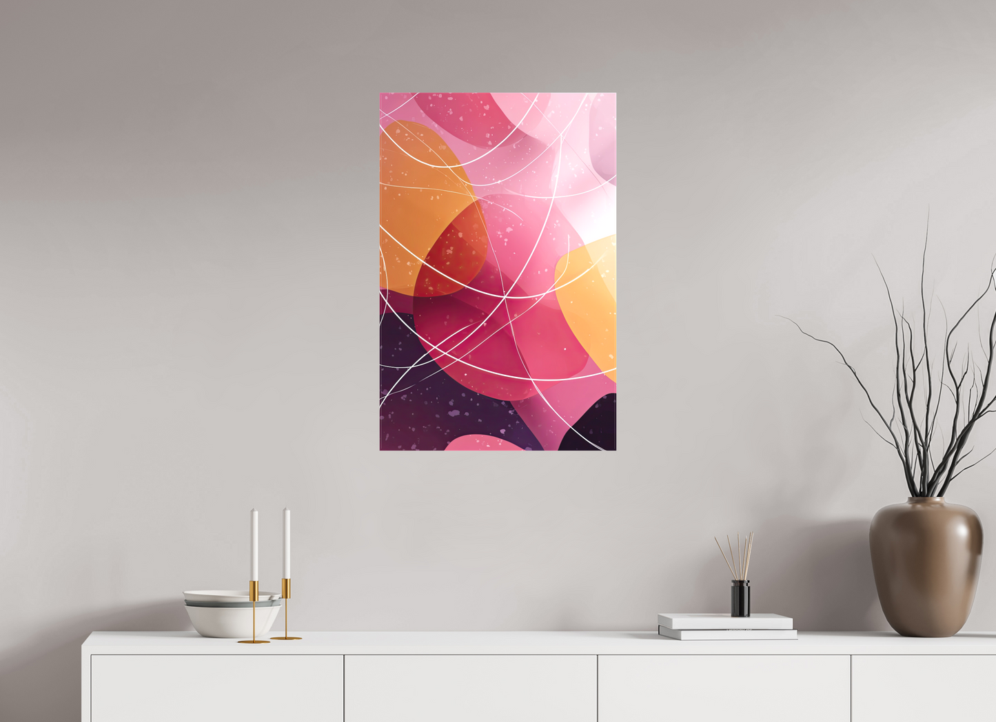 20 x 30.4″, Textile on Canvas Lava Lamp